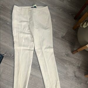 Ralph Lauren Off-White Linen lined Blend Pants